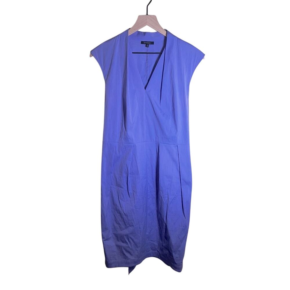 LAFAYETTE 148 New York Sleeveless Belted quiet luxury Linen Midi Dress 10